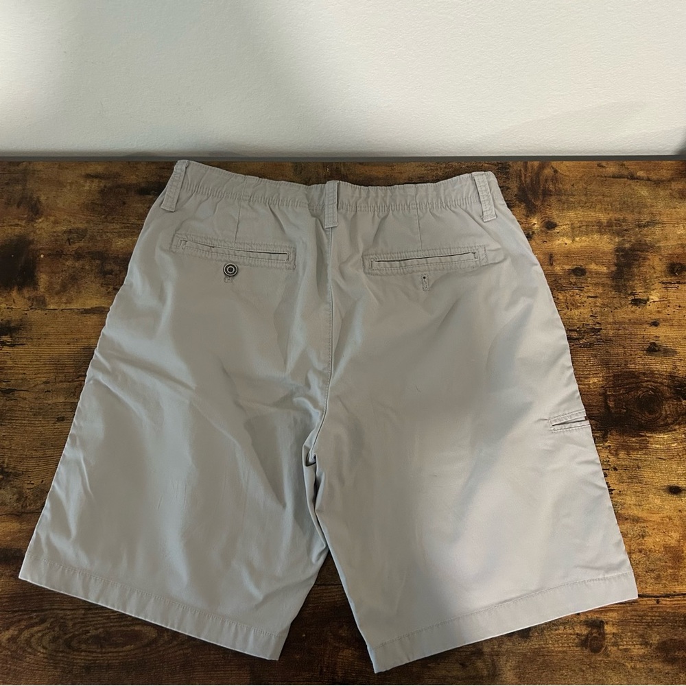 English Laundry Men's Classic Tan Flat Front Chino Shorts - Picture 4 of 7